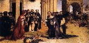 Lorenzo Lotto St Dominic Raises Napoleone Orsini painting